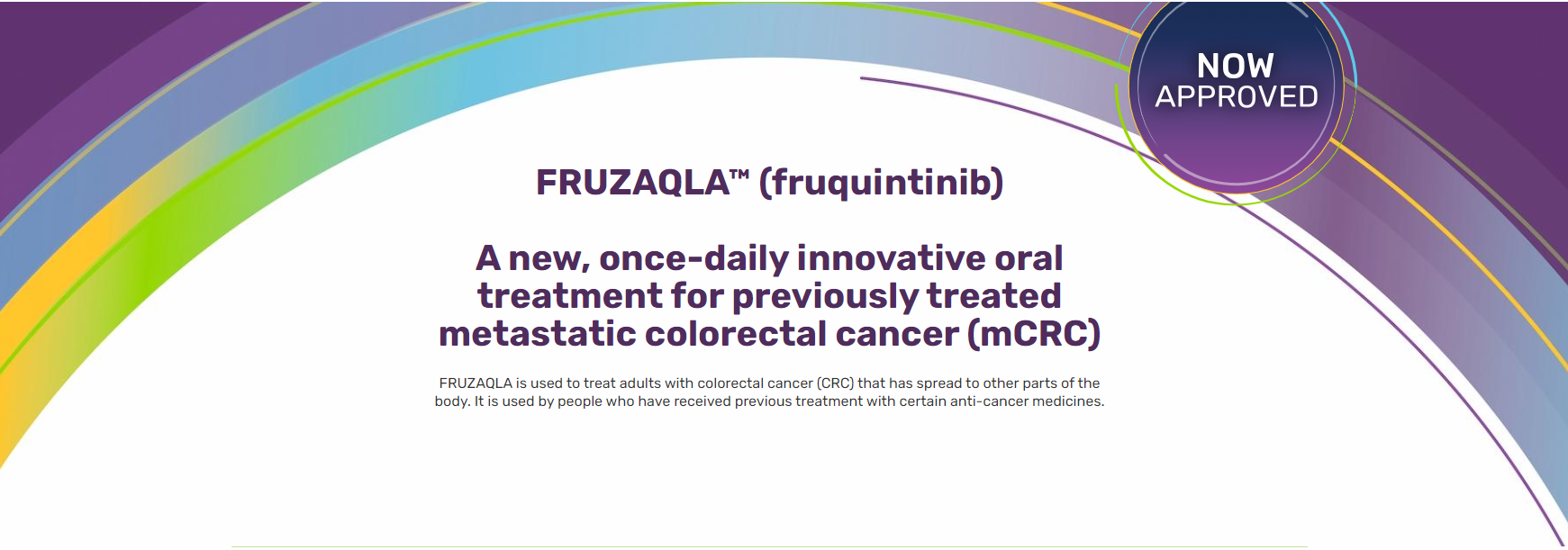 治疗转移性结直肠癌新药：FRUZAQLA™ （呋喹替尼）成功获FDA批准